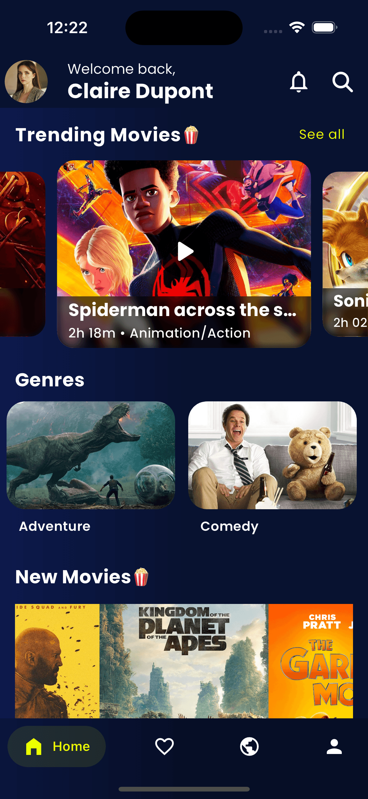 ShowTime app preview