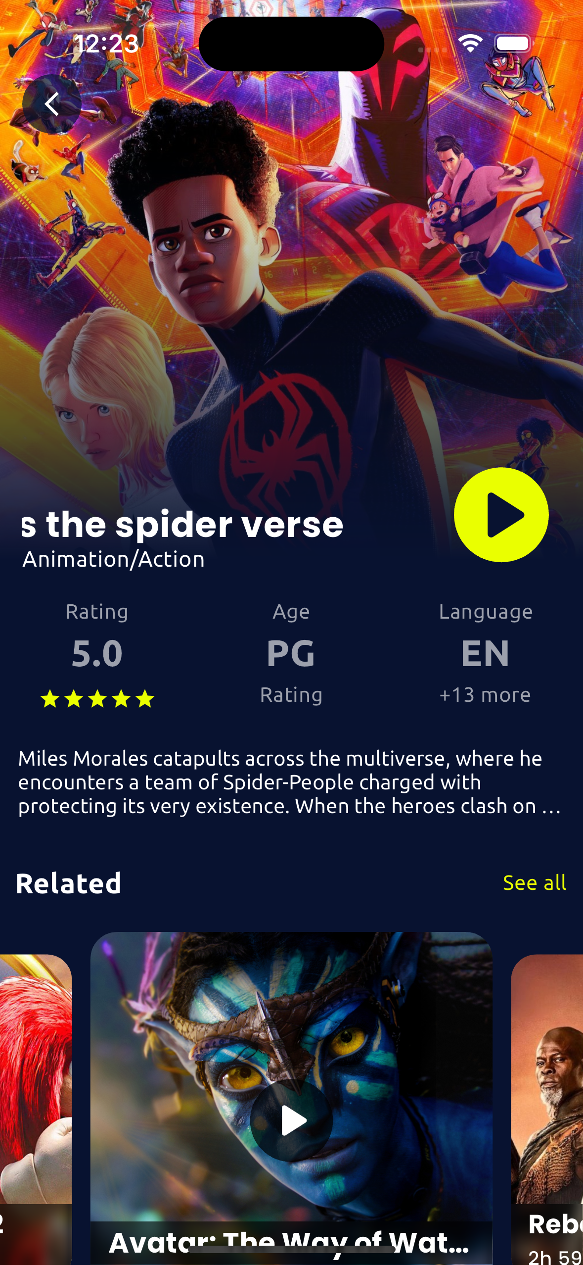 ShowTime app preview