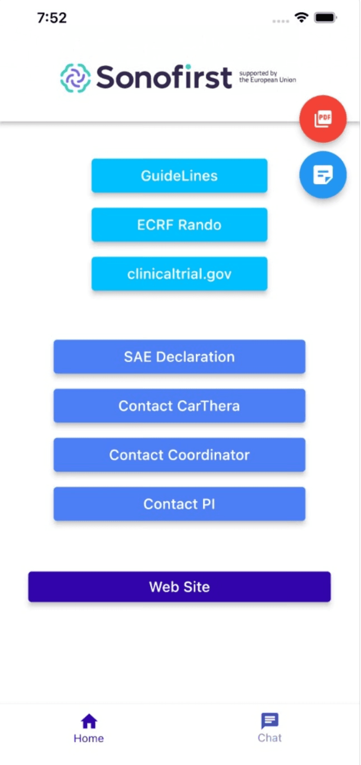 SonoFirst app preview