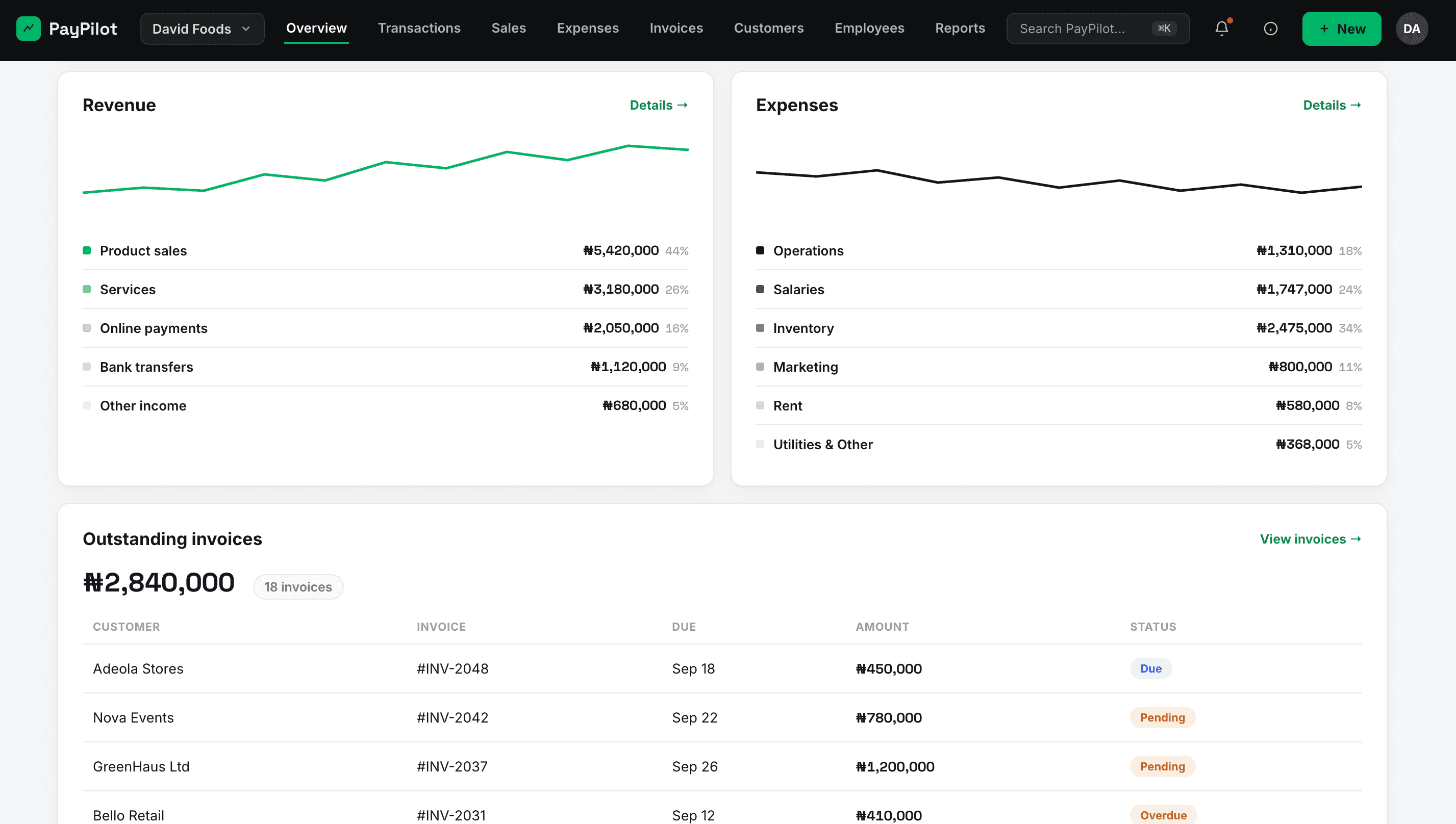 PayPilot SME Finance Platform preview