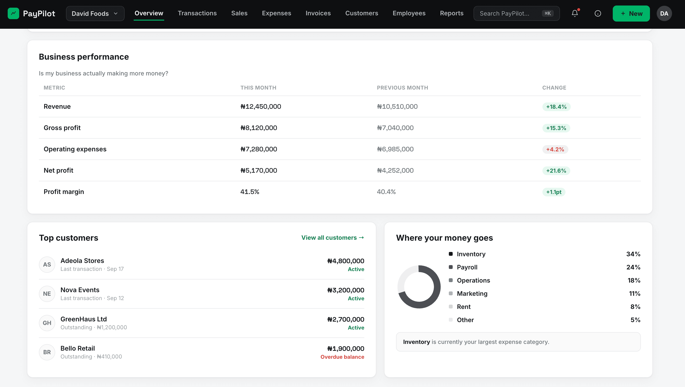 PayPilot SME Finance Platform preview