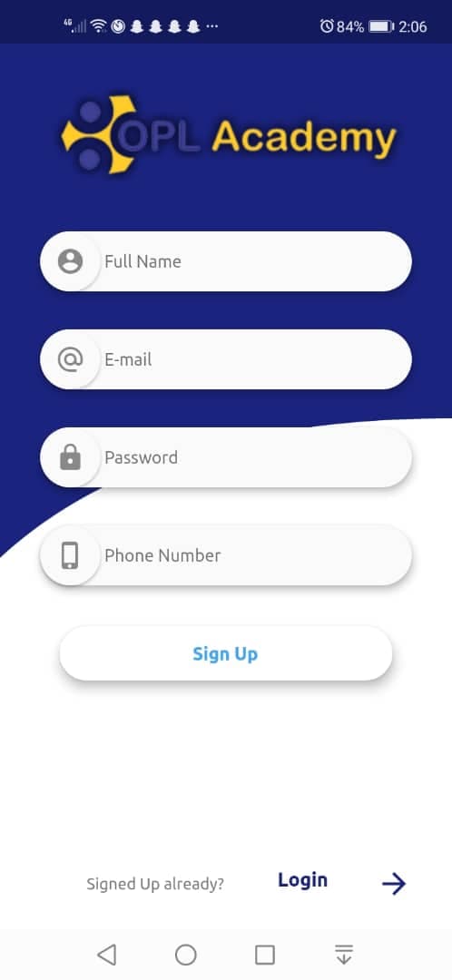 OPL Academy app preview